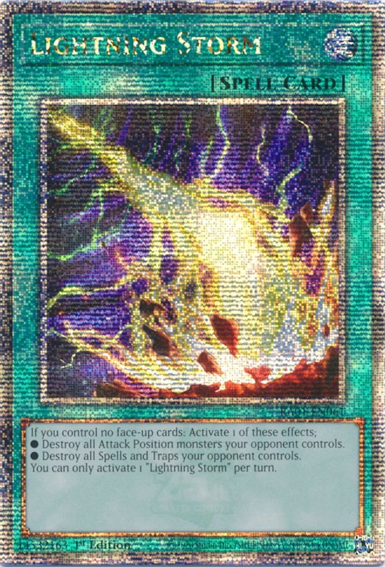 Lightning Storm [RA01-EN061] Quarter Century Secret Rare | Gam3 Escape