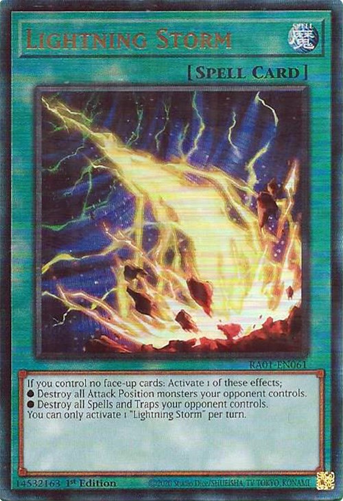 Lightning Storm [RA01-EN061] Prismatic Ultimate Rare | Gam3 Escape