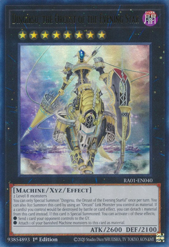 Dingirsu, the Orcust of the Evening Star [RA01-EN040] Ultra Rare | Gam3 Escape