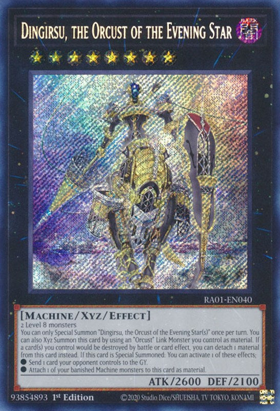 Dingirsu, the Orcust of the Evening Star [RA01-EN040] Secret Rare | Gam3 Escape