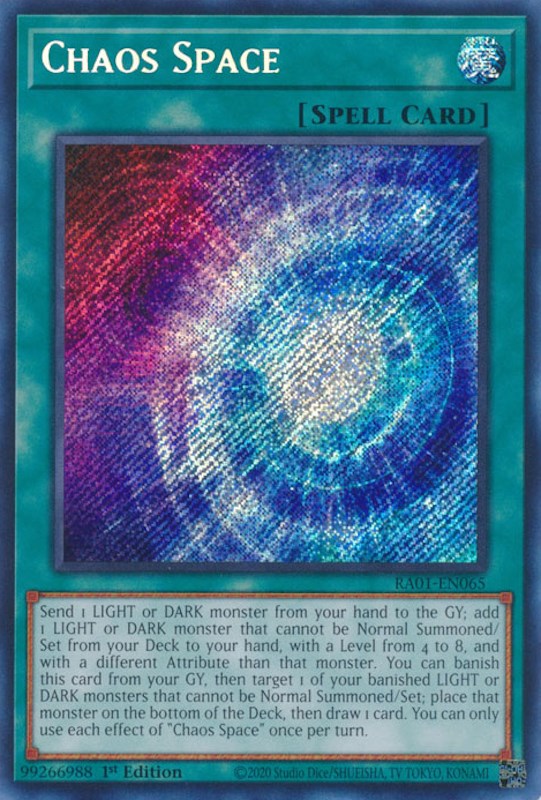 Chaos Space [RA01-EN065] Secret Rare | Gam3 Escape