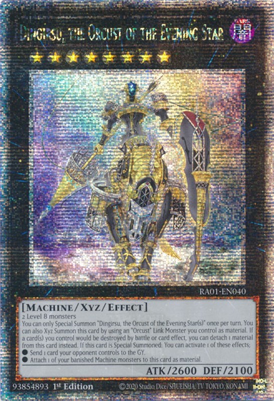 Dingirsu, the Orcust of the Evening Star [RA01-EN040] Quarter Century Secret Rare | Gam3 Escape