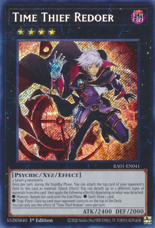 Time Thief Redoer [RA01-EN041] Secret Rare | Gam3 Escape