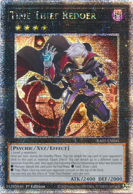 Time Thief Redoer [RA01-EN041] Quarter Century Secret Rare | Gam3 Escape