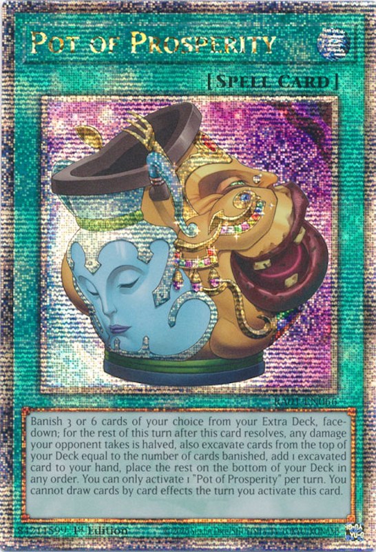 Pot of Prosperity [RA01-EN066] Quarter Century Secret Rare | Gam3 Escape