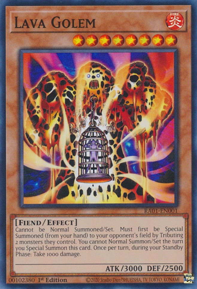 Lava Golem [RA01-EN001] Super Rare | Gam3 Escape