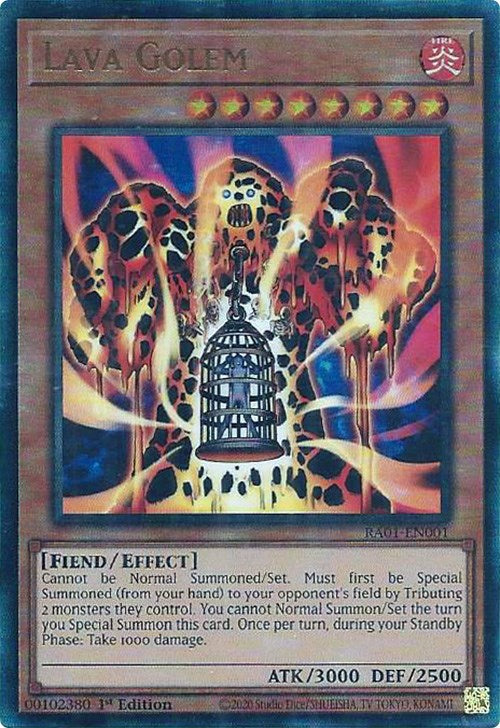 Lava Golem [RA01-EN001] Prismatic Ultimate Rare | Gam3 Escape