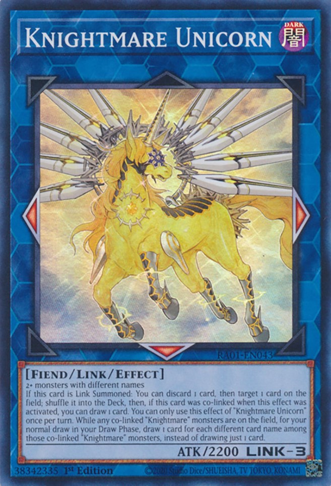 Knightmare Unicorn [RA01-EN043] Super Rare | Gam3 Escape