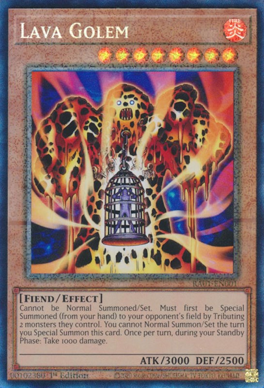 Lava Golem [RA01-EN001] Prismatic Collector's Rare | Gam3 Escape