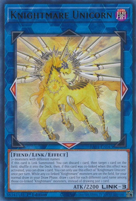 Knightmare Unicorn [RA01-EN043] Ultra Rare | Gam3 Escape