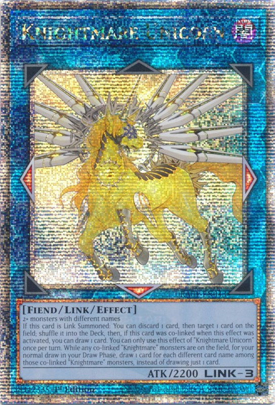 Knightmare Unicorn [RA01-EN043] Quarter Century Secret Rare | Gam3 Escape