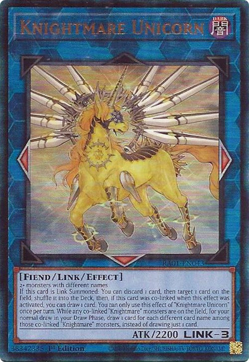 Knightmare Unicorn [RA01-EN043] Prismatic Ultimate Rare | Gam3 Escape