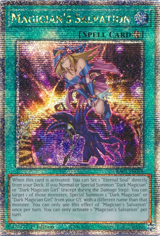 Magician's Salvation [RA01-EN068] Quarter Century Secret Rare | Gam3 Escape