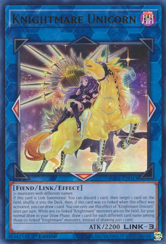 Knightmare Unicorn (Alternate Art) [RA01-EN043] Ultra Rare | Gam3 Escape