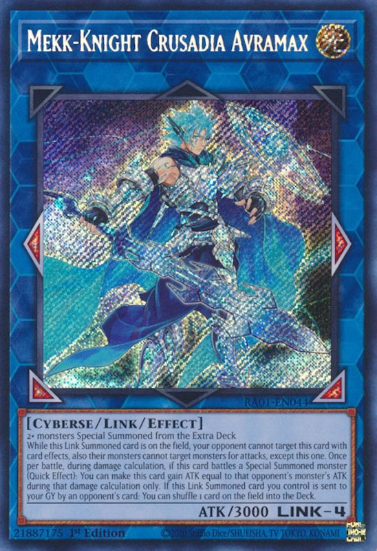 Mekk-Knight Crusadia Avramax [RA01-EN044] Secret Rare | Gam3 Escape