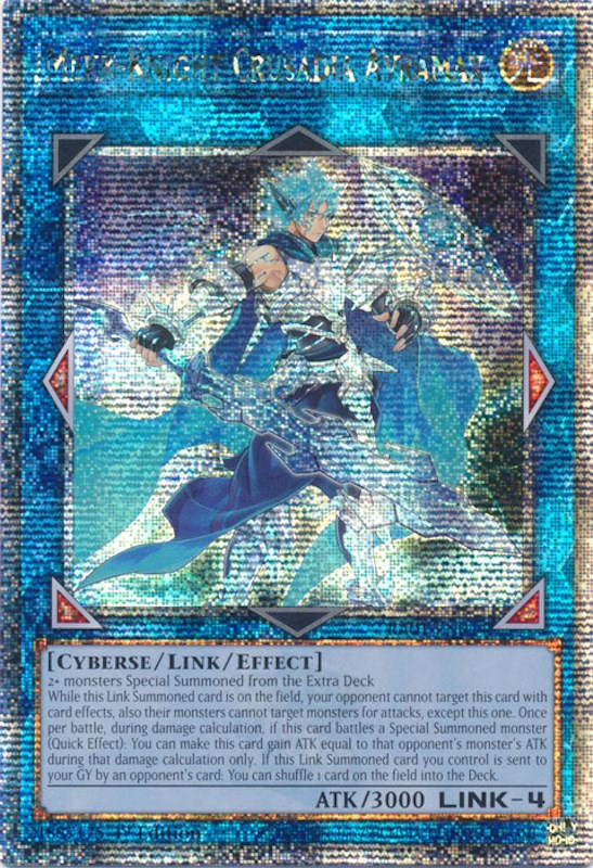 Mekk-Knight Crusadia Avramax [RA01-EN044] Quarter Century Secret Rare | Gam3 Escape