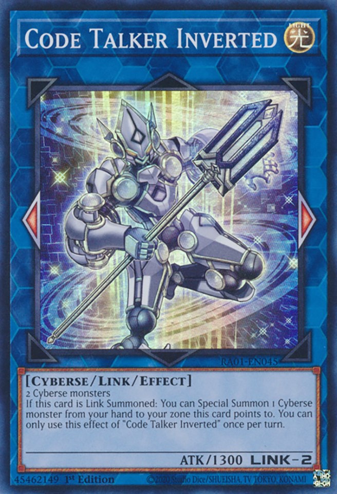 Code Talker Inverted [RA01-EN045] Super Rare | Gam3 Escape