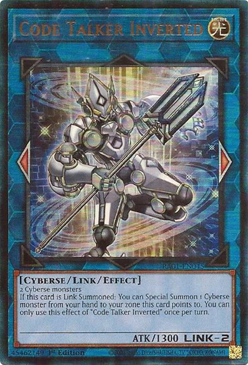 Code Talker Inverted [RA01-EN045] Prismatic Ultimate Rare | Gam3 Escape