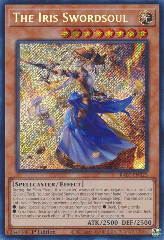 The Iris Swordsoul [RA01-EN023] Secret Rare | Gam3 Escape