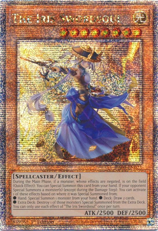 The Iris Swordsoul [RA01-EN023] Quarter Century Secret Rare | Gam3 Escape