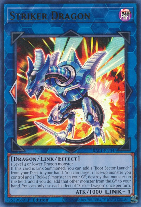 Striker Dragon [RA01-EN046] Ultra Rare | Gam3 Escape