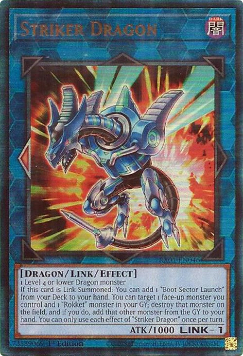 Striker Dragon [RA01-EN046] Prismatic Ultimate Rare | Gam3 Escape