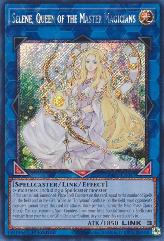 Selene, Queen of the Master Magicians [RA01-EN047] Platinum Secret Rare | Gam3 Escape
