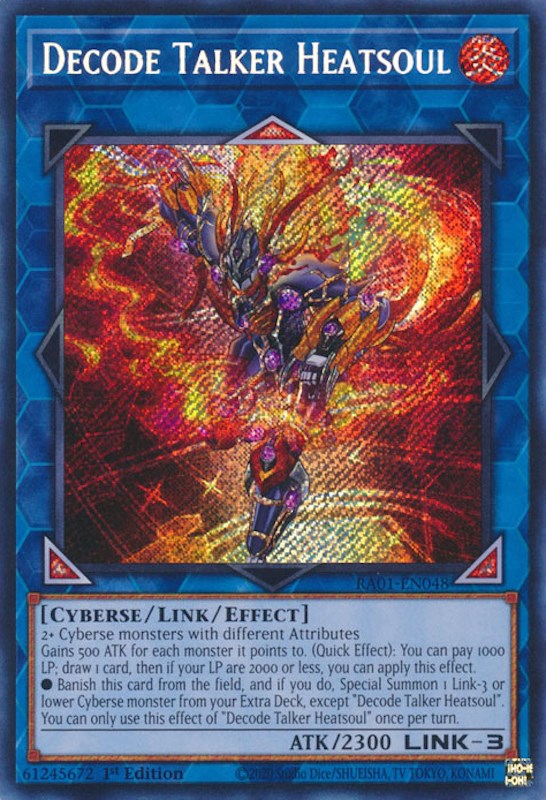 Decode Talker Heatsoul [RA01-EN048] Secret Rare | Gam3 Escape