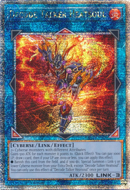 Decode Talker Heatsoul [RA01-EN048] Quarter Century Secret Rare | Gam3 Escape