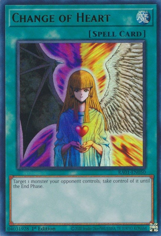 Change of Heart [RA01-EN050] Ultra Rare | Gam3 Escape
