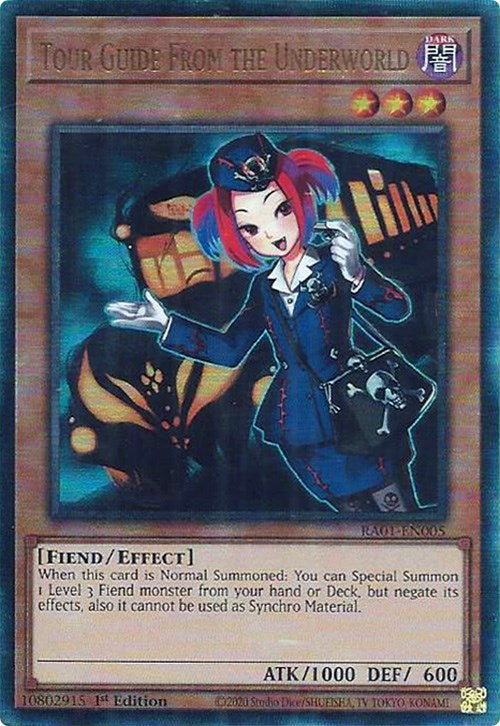 Tour Guide From the Underworld [RA01-EN005] Prismatic Ultimate Rare | Gam3 Escape