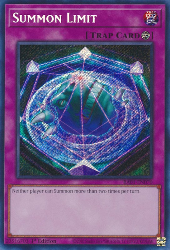 Summon Limit [RA01-EN070] Secret Rare | Gam3 Escape