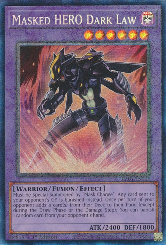 Masked HERO Dark Law [RA01-EN025] Prismatic Collector's Rare | Gam3 Escape