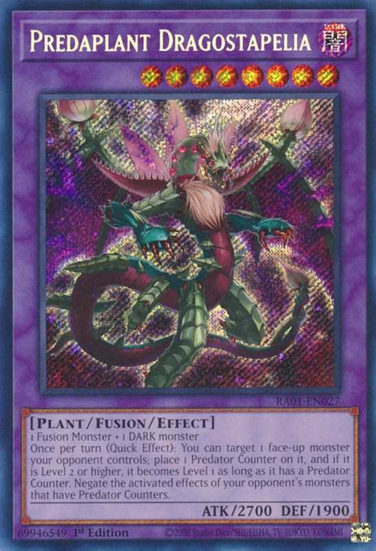 Predaplant Dragostapelia [RA01-EN027] Secret Rare | Gam3 Escape