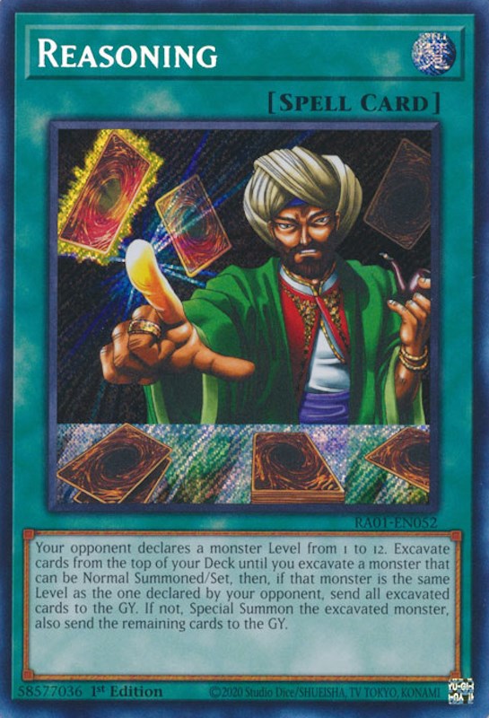 Reasoning [RA01-EN052] Secret Rare | Gam3 Escape