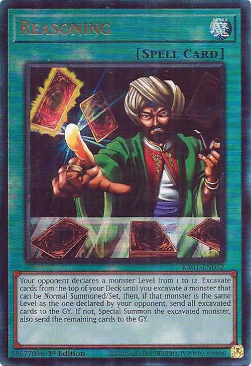 Reasoning [RA01-EN052] Prismatic Ultimate Rare | Gam3 Escape
