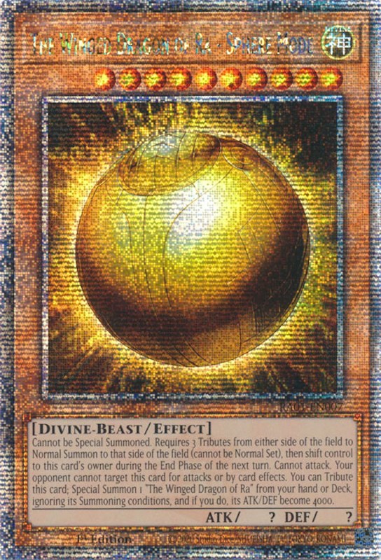 The Winged Dragon of Ra - Sphere Mode [RA01-EN007] Quarter Century Secret Rare | Gam3 Escape