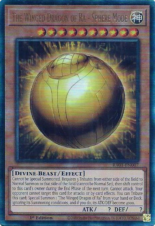 The Winged Dragon of Ra - Sphere Mode [RA01-EN007] Prismatic Ultimate Rare | Gam3 Escape