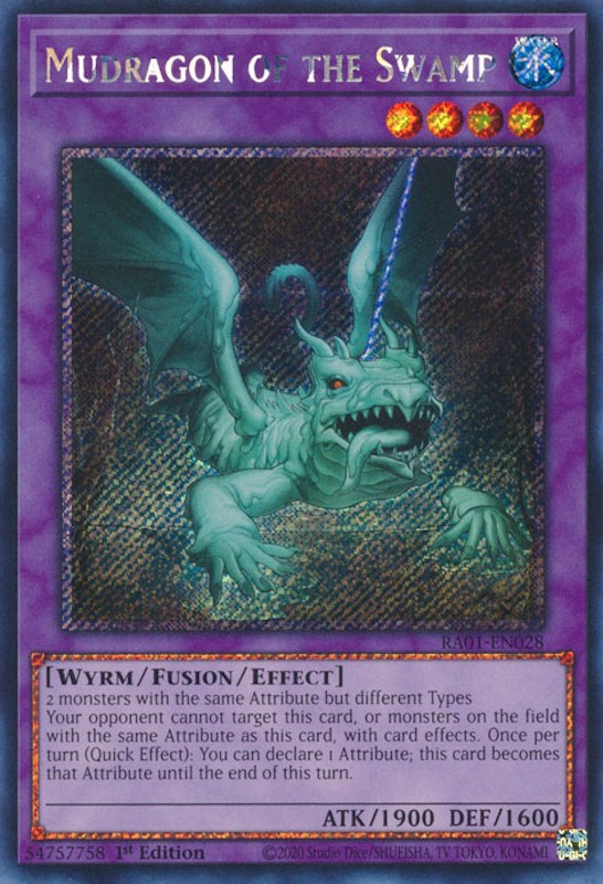 Mudragon of the Swamp [RA01-EN028] Platinum Secret Rare | Gam3 Escape