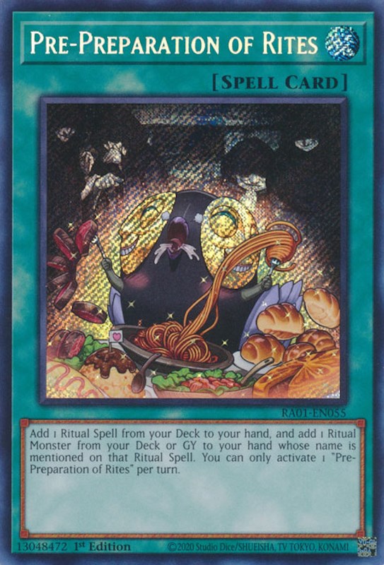 Pre-Preparation of Rites [RA01-EN055] Secret Rare | Gam3 Escape