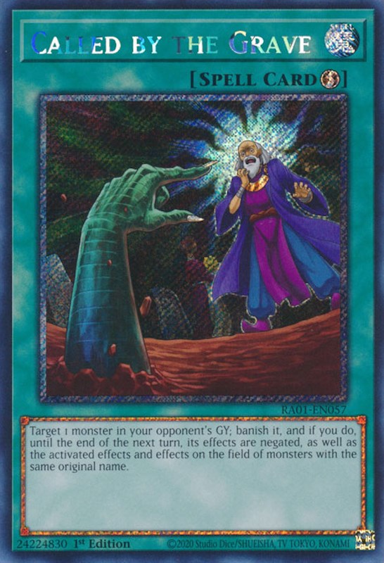 Called by the Grave [RA01-EN057] Platinum Secret Rare | Gam3 Escape