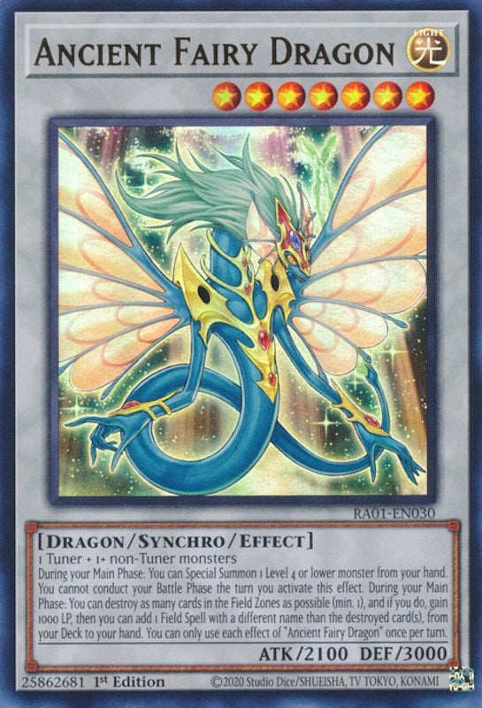 Ancient Fairy Dragon [RA01-EN030] Ultra Rare | Gam3 Escape