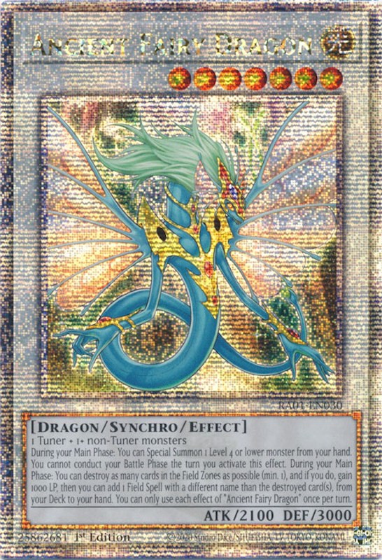 Ancient Fairy Dragon [RA01-EN030] Quarter Century Secret Rare | Gam3 Escape