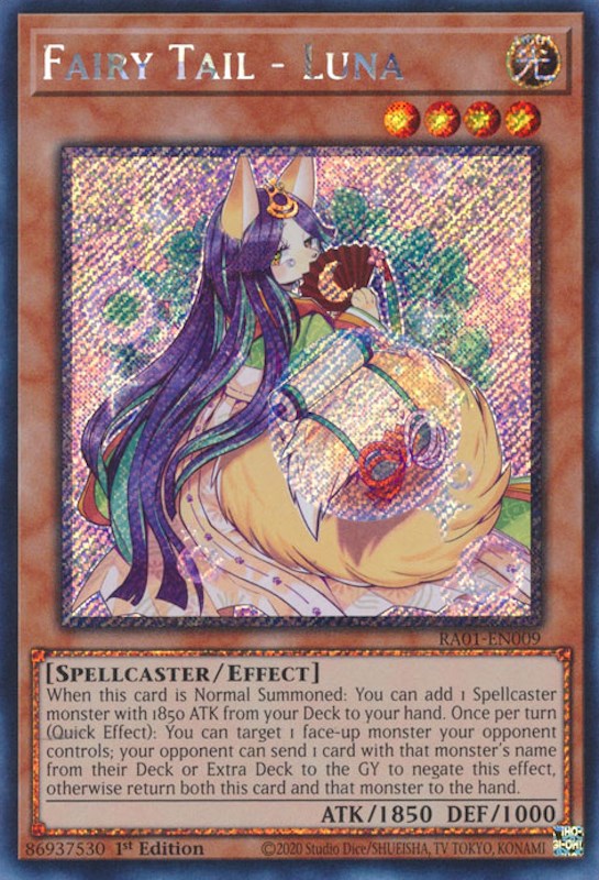 Fairy Tail - Luna [RA01-EN009] Platinum Secret Rare | Gam3 Escape