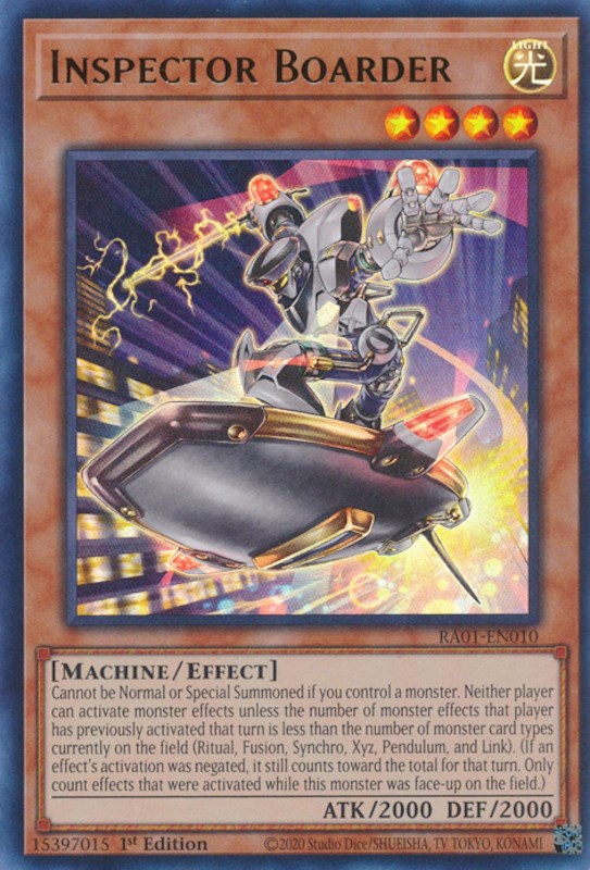 Inspector Boarder [RA01-EN010] Ultra Rare | Gam3 Escape
