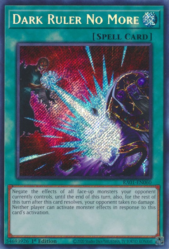 Dark Ruler No More [RA01-EN060] Secret Rare | Gam3 Escape