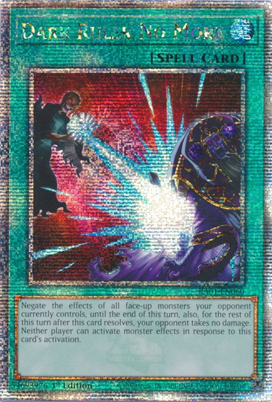 Dark Ruler No More [RA01-EN060] Quarter Century Secret Rare | Gam3 Escape