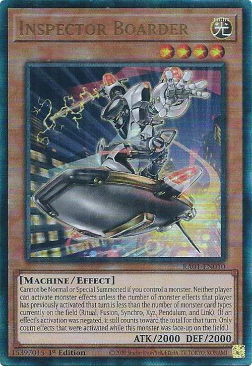 Inspector Boarder [RA01-EN010] Prismatic Ultimate Rare | Gam3 Escape