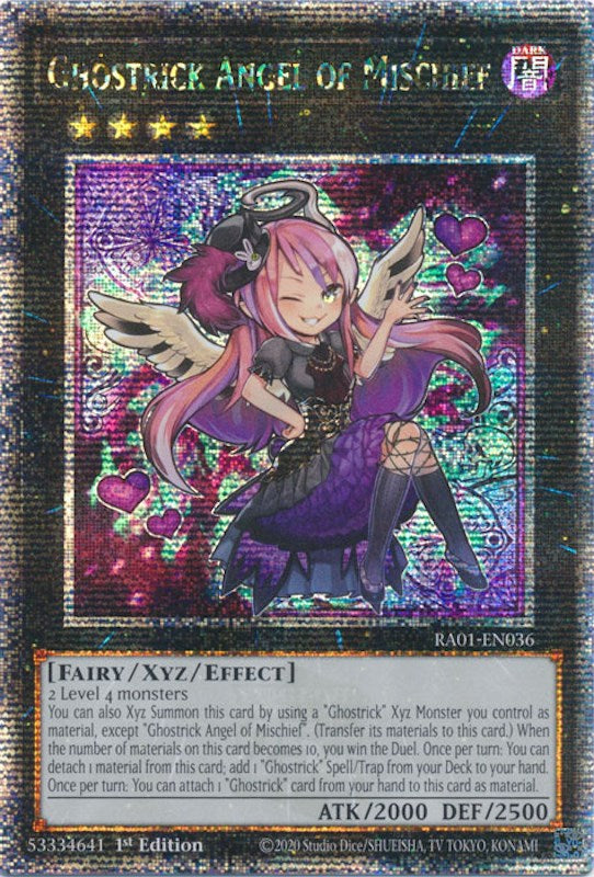 Ghostrick Angel of Mischief [RA01-EN036] Quarter Century Secret Rare | Gam3 Escape