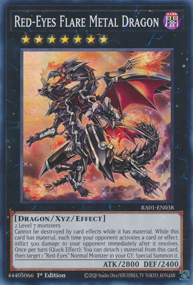 Red-Eyes Flare Metal Dragon [RA01-EN038] Super Rare | Gam3 Escape